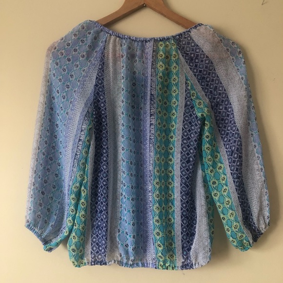 SOLD | Light Weight Sheer Boho Top - Picture 6 of 6